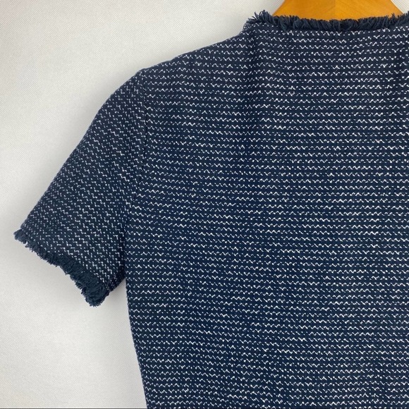 BCBGMAXAZRIA | Viviayne Blue Zip Front Peplum Top - Picture 16 of 16